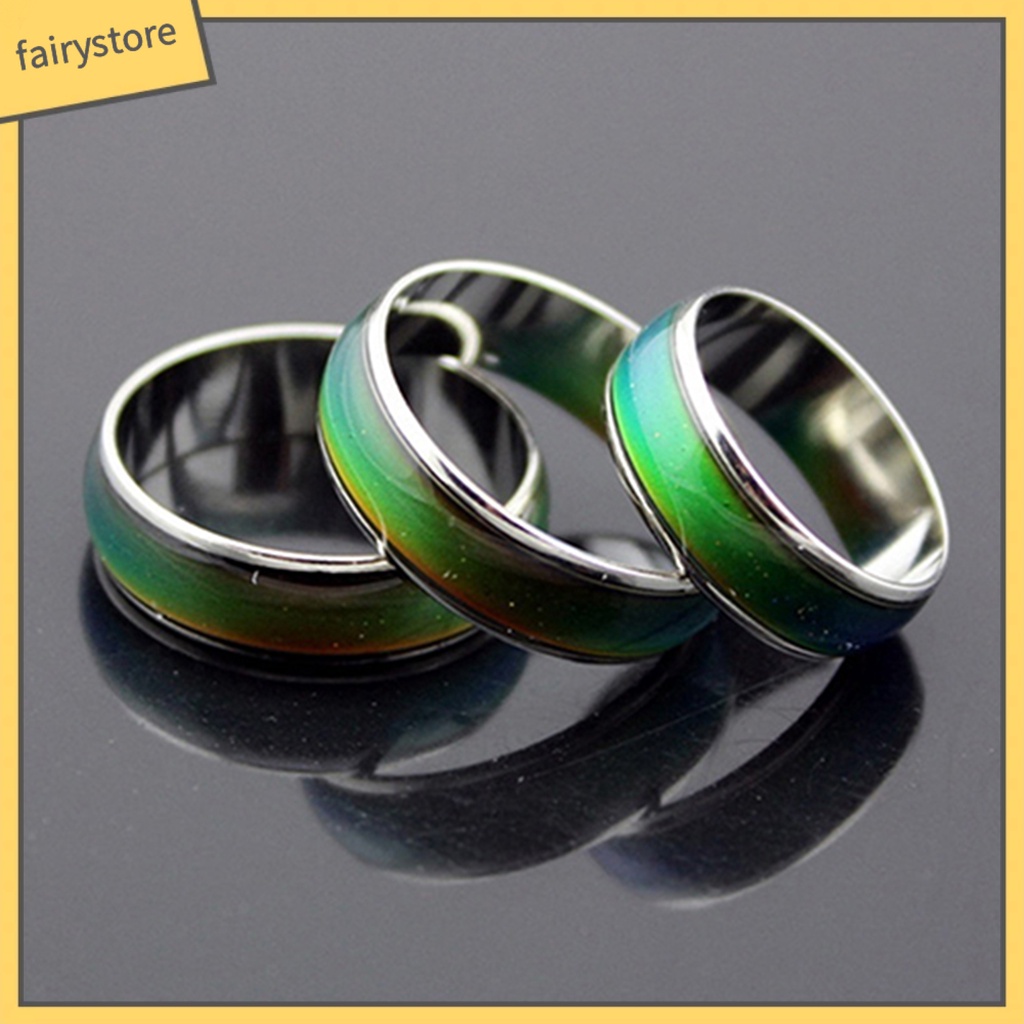 Nhẫn thay đổi màu sắc theo nhiệt độ sáng tạo dành cho nam và nữ