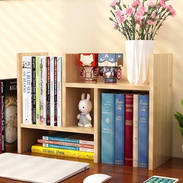 KỆ SÁCH MINI ĐỂ BÀN BẰNG GỖ - ĐẸP - GIÁ RẺ