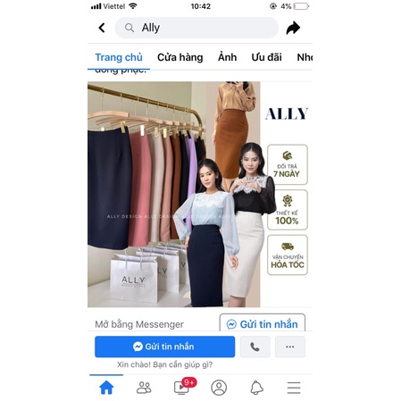 Chân váy Ally size L Be