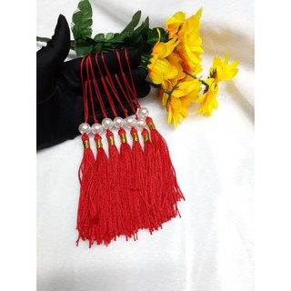 dây tua rua đính hạt dùng trang trí