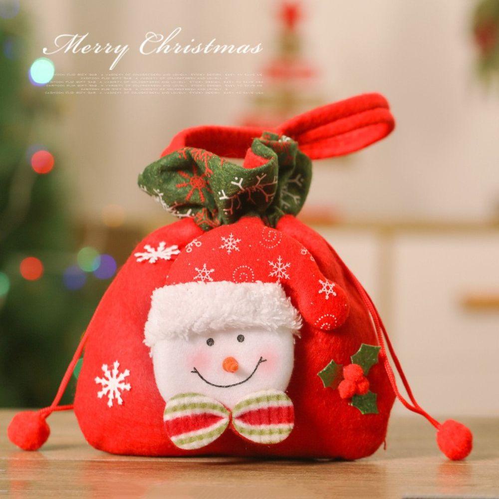 Túi Dây Rút Đựng Kẹo Giáng Sinh Dễ Thương Cho Bé