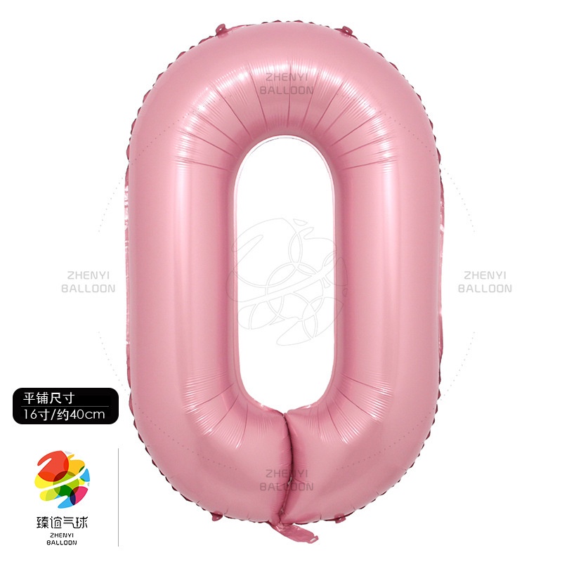 Bong Bóng Lá Nhôm Hình Số 0-9 16 inch Dùng Trang Trí Tiệc Sinh Nhật / Đám Cưới