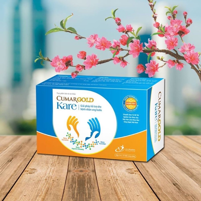 ✅[Chính hãng] Cumargold Kare giải pháp hỗ trợ cho bệnh nhân ung bướu (Hộp 30 viên)