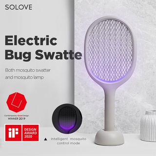 Vợt bắt muỗi / Đèn muỗi đa năng Xiaomi Solove P1 (Màu Đen / Xám / Xanh Lá) - Pin lâu 2000mAh