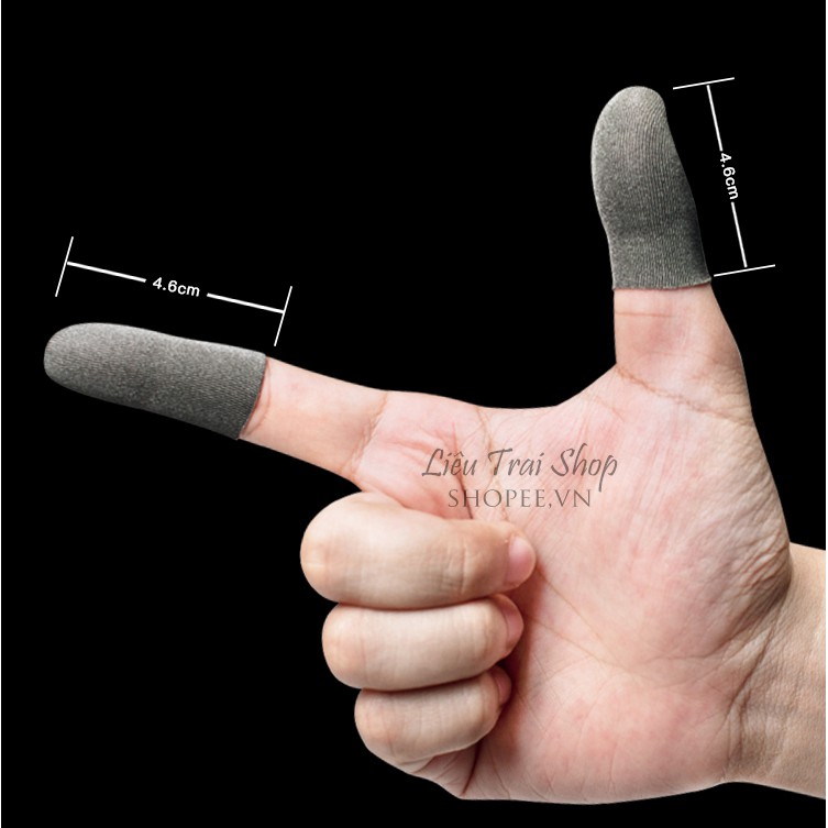 Bao ngón tay chơi game Pubg mobile cảm ứng sợi bạc chống rít, mồ hôi cho game thủ