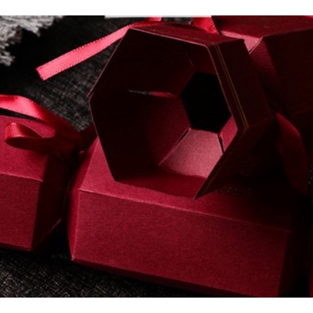 Hộp giấy hình kẹo, hộp đựng bánh kẹo socola quà tặng trang trí tiệc, giỏ quà tết