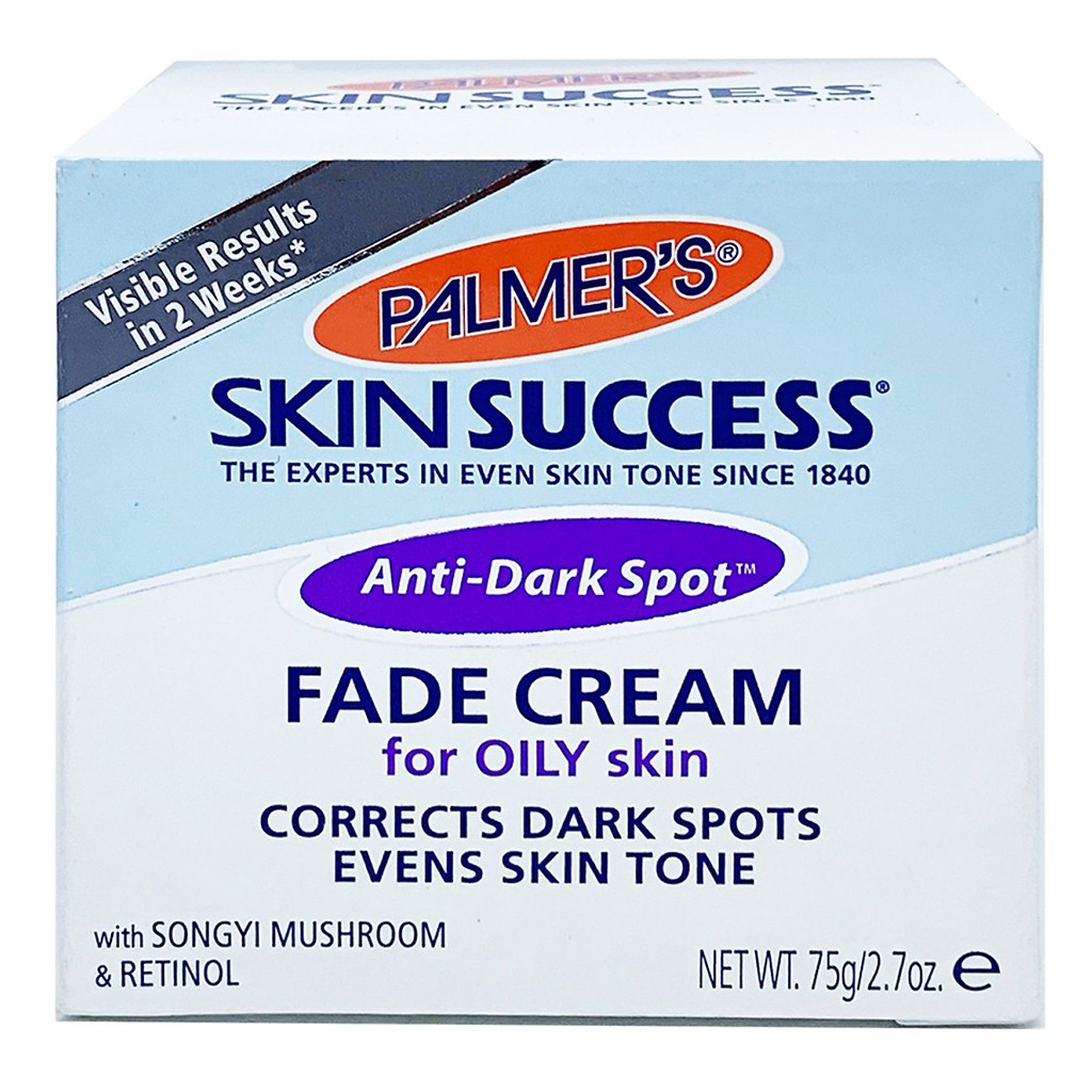 Kem Dưỡng Trắng Sáng Da Ban Ngày, Mờ Thâm Nám Tàn Nhang Palmer’S Skin Successanti Dark Spot Fade Cream For Oily Skin 75g