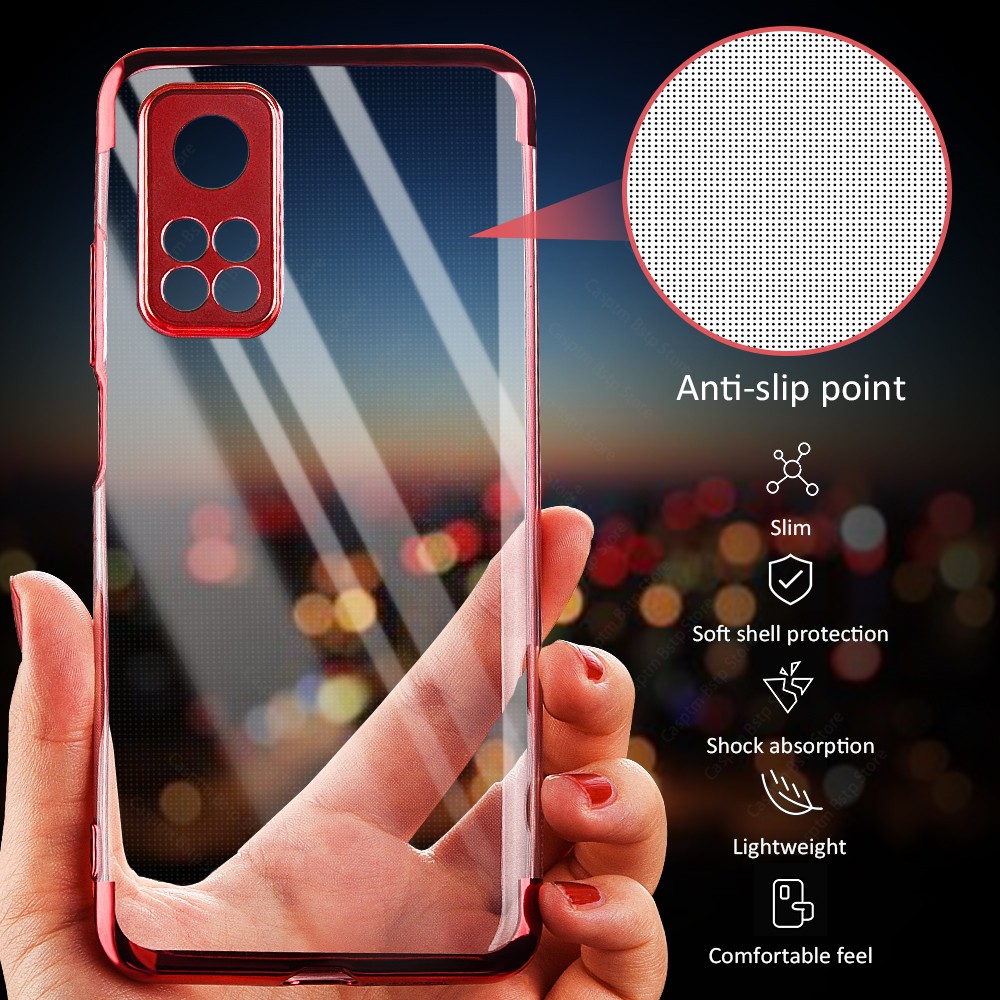 Ốp điện thoại mica viền silicone 5 màu lựa chọn dành cho Xiaomi Mi 11 10T 9 8 9T Pro Lite se