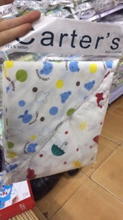 Khăn xô tam giác 4 lớp có 2 cúc chỉnh (1 chiếc)