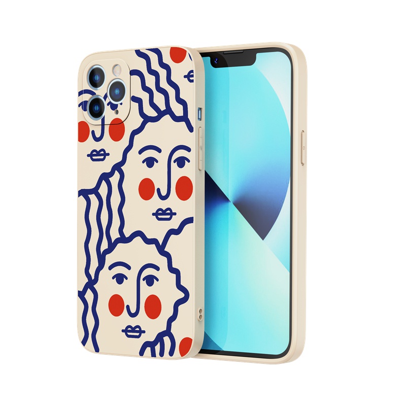 Ốp lưng iphone Ốp điện thoại Suntaiho cho iPhone 13 12 11 Pro Max X XR Xs Max 7 8 Plus 12mini 13mini silicon họa tiết ảnh trừu tượng