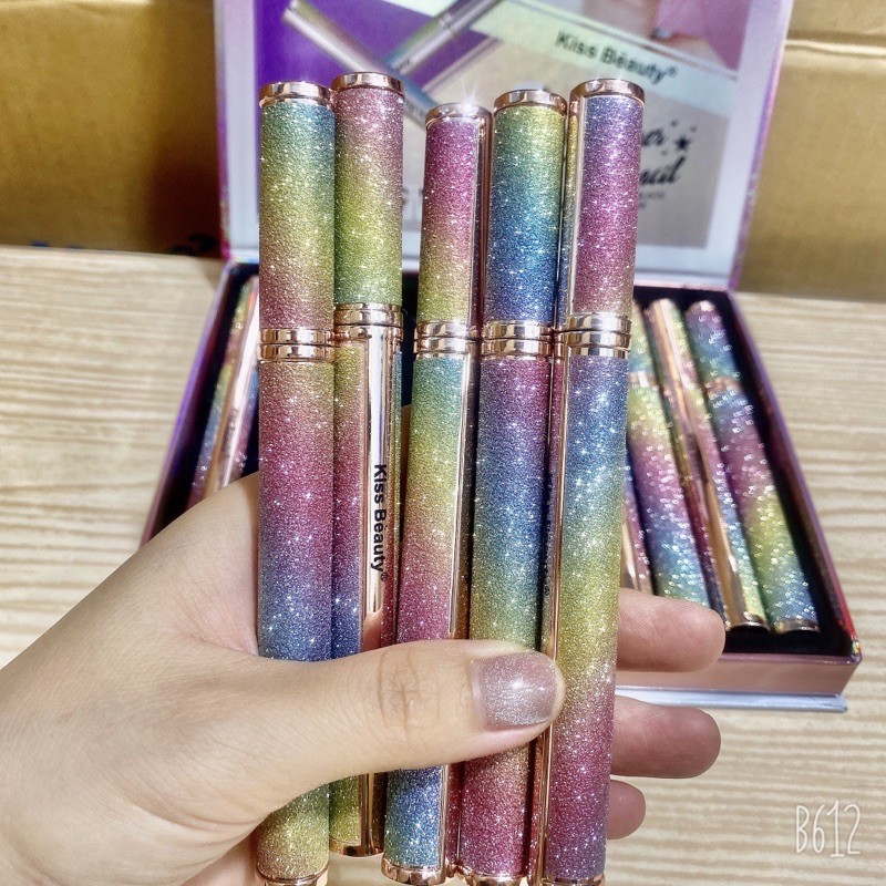 Bút Kẻ KissBeauty Vỏ Nhũ Vàng Sang Trọng dạng lỏng chống thấm nước lâu trôi E3 | BigBuy360 - bigbuy360.vn