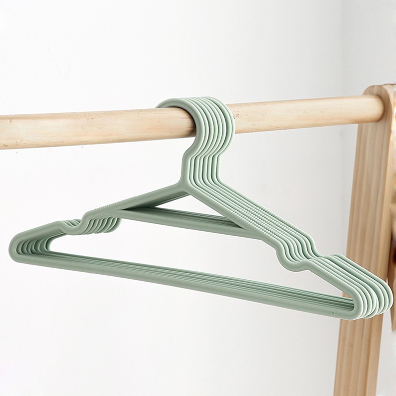 Set 10 Móc Phơi Quần Áo Chống Trượt Có Rãnh Tiện Dụng