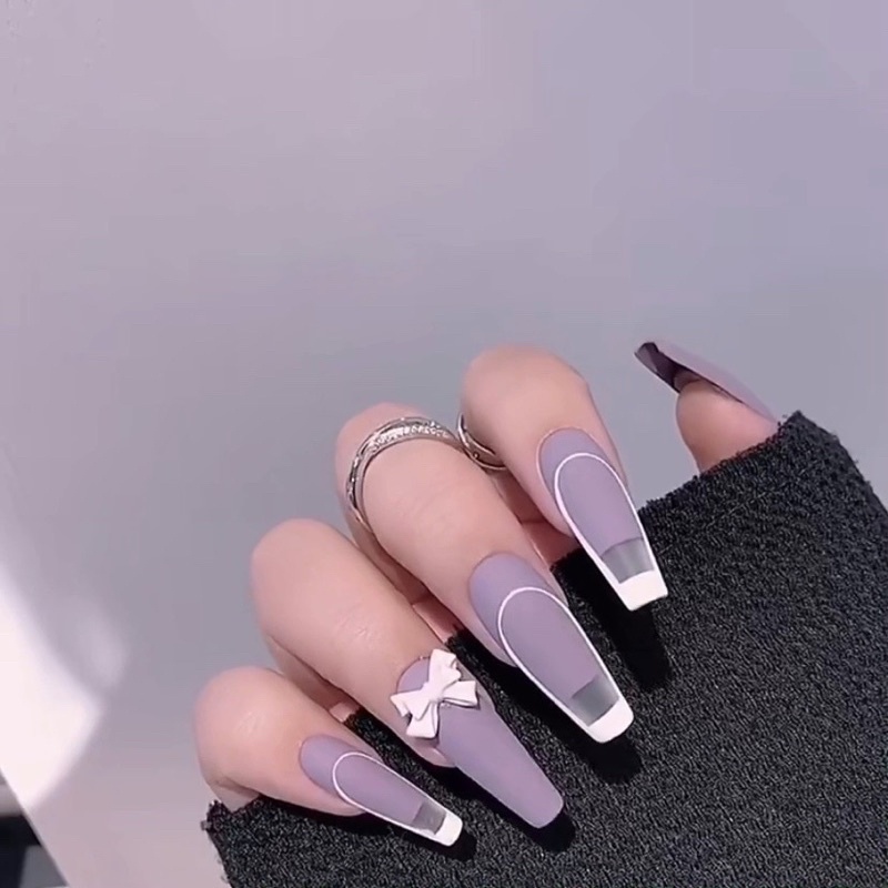 Các mẫu charm nơ xinh nhiều màu trang trí nail/móng tay