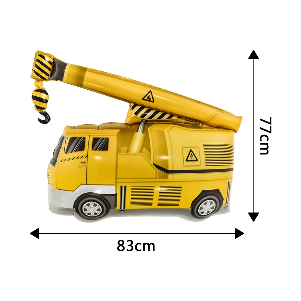 Bong bóng nhôm hình máy xúc dùng trang trí tiệc sinh nhật cho bé