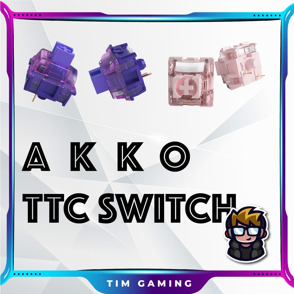 Bộ AKKO x TTC 10 Switch | Hỗ trợ cho phím cơ Hotswap 3 pin