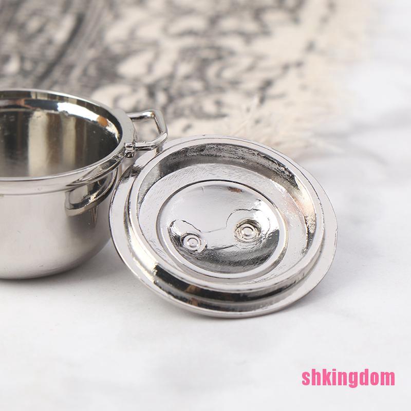 Nồi Nấu Ăn Mini Tỉ Lệ 1 / 12 Trang Trí Nhà Búp Bê