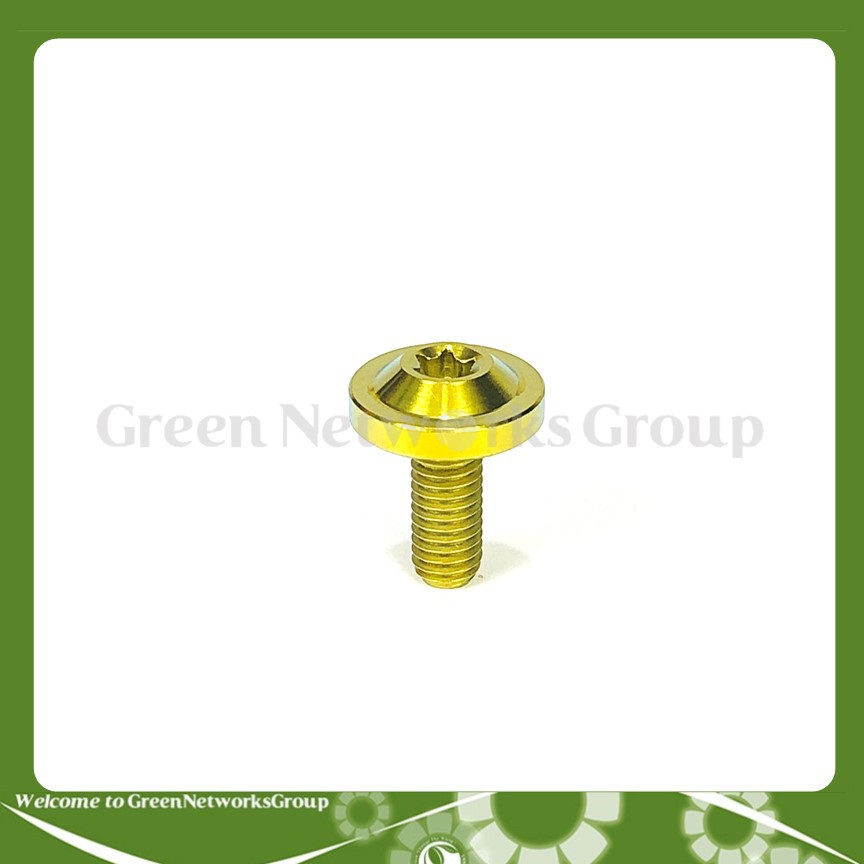 Ốc GR5 đầu dù 6 ly 15 Màu Vàng Greennetworks ( 1 Con )