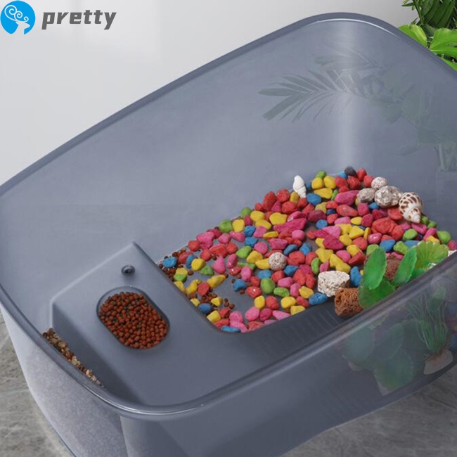 Hồ nuôi rùa bằng nhựa có mái nhà