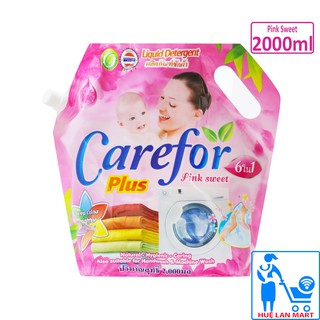 Nước Giặt Xả Đậm Đặc Hương Hoa Hồng Carefor Plus 6 in 1 Pink Sweet Túi 2000ml thumbnail