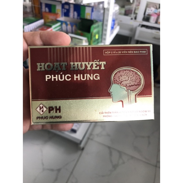Bổ não - hoạt huyết phúc hưng hộp 40 viên