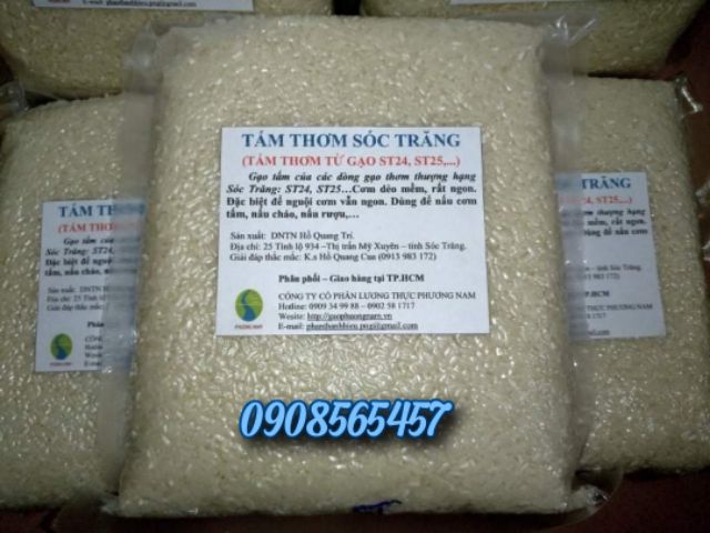 TẮM THƠM SÓC TRĂNG TỪ GẠO ST24, ST25 1KG