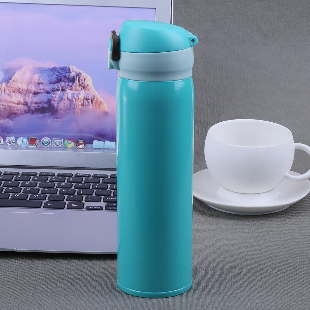 450ml Travel Mug Water Thermos Stainless Steel Double Wall Thermal Cup Bottles Vacuum Cup School