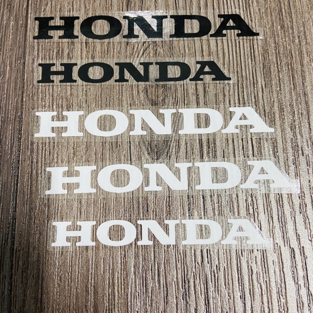 (TEM HONDA IN UV) Bộ sưu tập tem chữ HONDA độ màu, 03 chữ HONDA trên 1 bộ