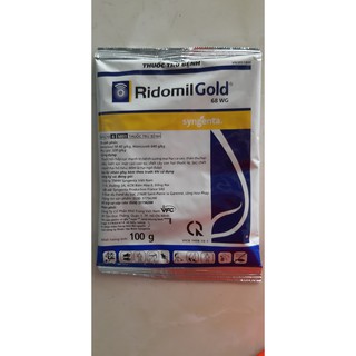 Chế phẩm Ridomil Gold 68WG Chuyên Trị Nấm bệnh và thối nhũn cho Hoa Hồng và Hoa Lan 100gr