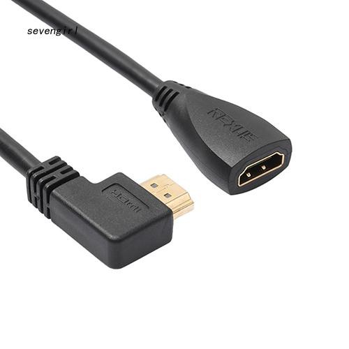Cáp chuyển đổi đầu cắm HDMI sang lỗ cắm HDMI bẻ góc 90 độ tiện dụng