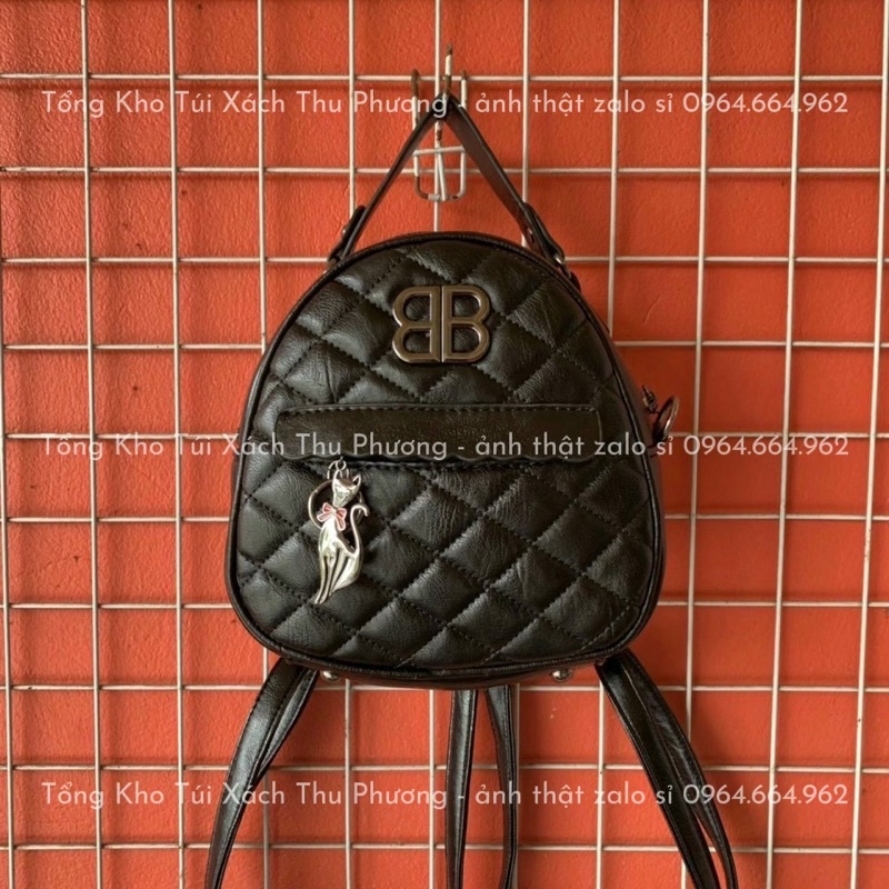 Balo dáng bầu trần ô trám siêu xinh cho nữ (ảnh thật shop chụp)