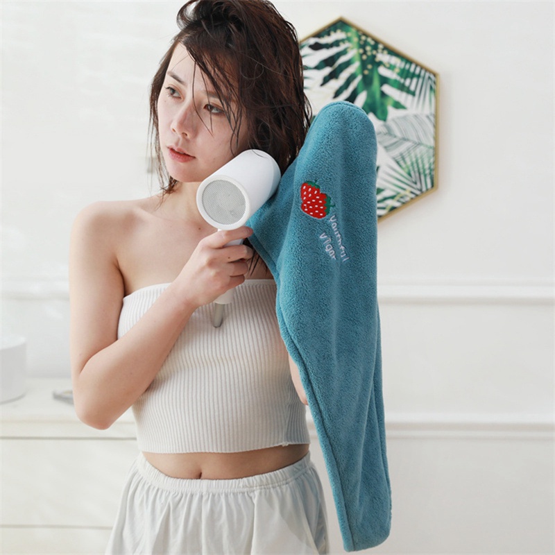 Khăn Tắm Sợi Nhỏ Mau Khô Giúp Tóc Khô Nhanh Khăn Tắm Có Nút