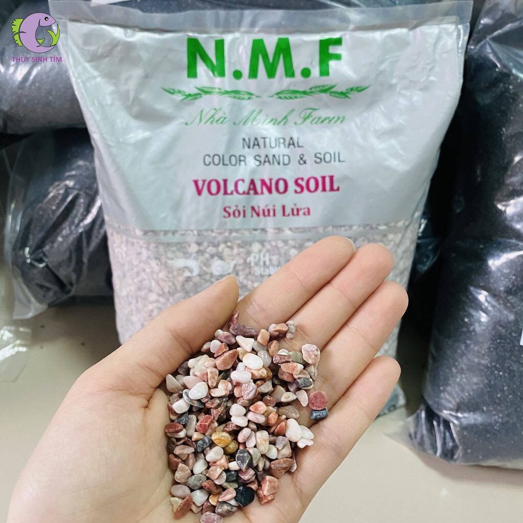 Sỏi Núi Lửa 1kg - Trải Nền Trang Trí Bể Cá, Bể Thủy Sinh