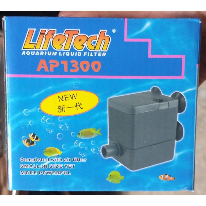 Máy Bơm Nước Hồ Cá LifeTech AP 1300 công suất 8.5W dùng cho hồ cá cảnh, hòn non bộ