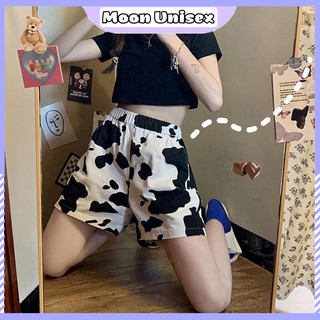 Quần đùi bò sữa unisex/ Quần short chất cotton_Moonunisex