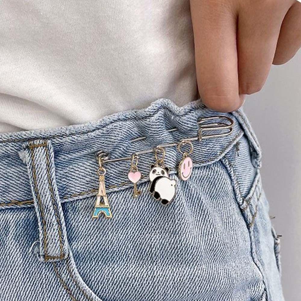 Ghim Cài Thắt Lưng Cố Định Quần Áo Chống Chói Dễ Thương Có Thể Điều Chỉnh Dành Cho Bạn Nữ