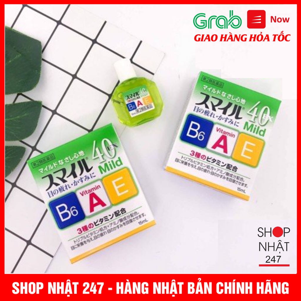 Nước nhỏ mắt 40 EX Mild Lion chuyên dùng cho người làm việc văn phòng dùng máy tính và điện thoại nhiều nội địa Nhật Bản