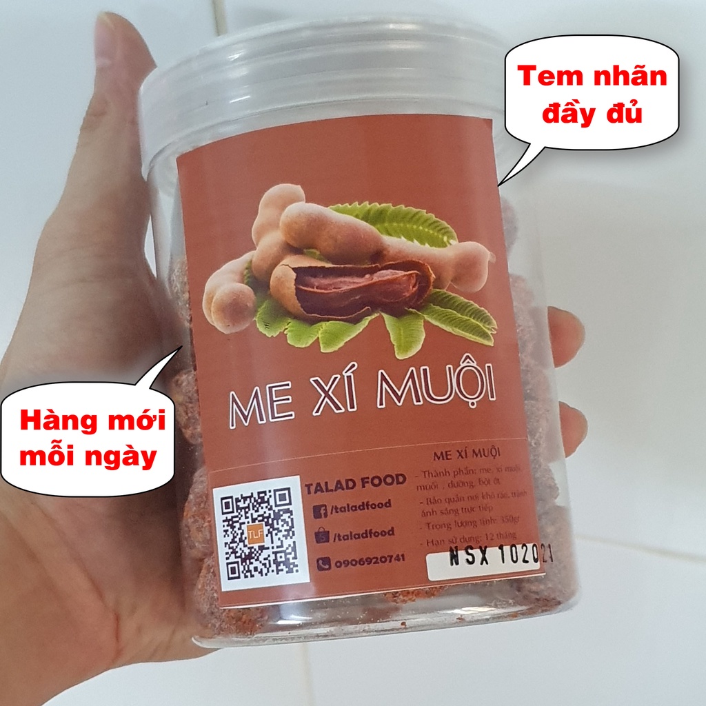 Me Xí Muội 100g-350g-500g NUTTY NICE, đồ ăn vặt Sài Gòn, siêu ngon và rẻ