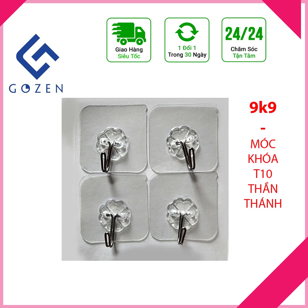 SET 9k9 Móc Treo Đồ Trong Suốt T10 Thần Thánh