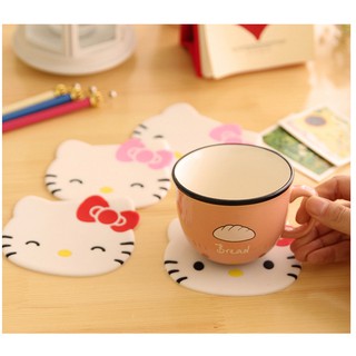 Lót ly Hello Kitty