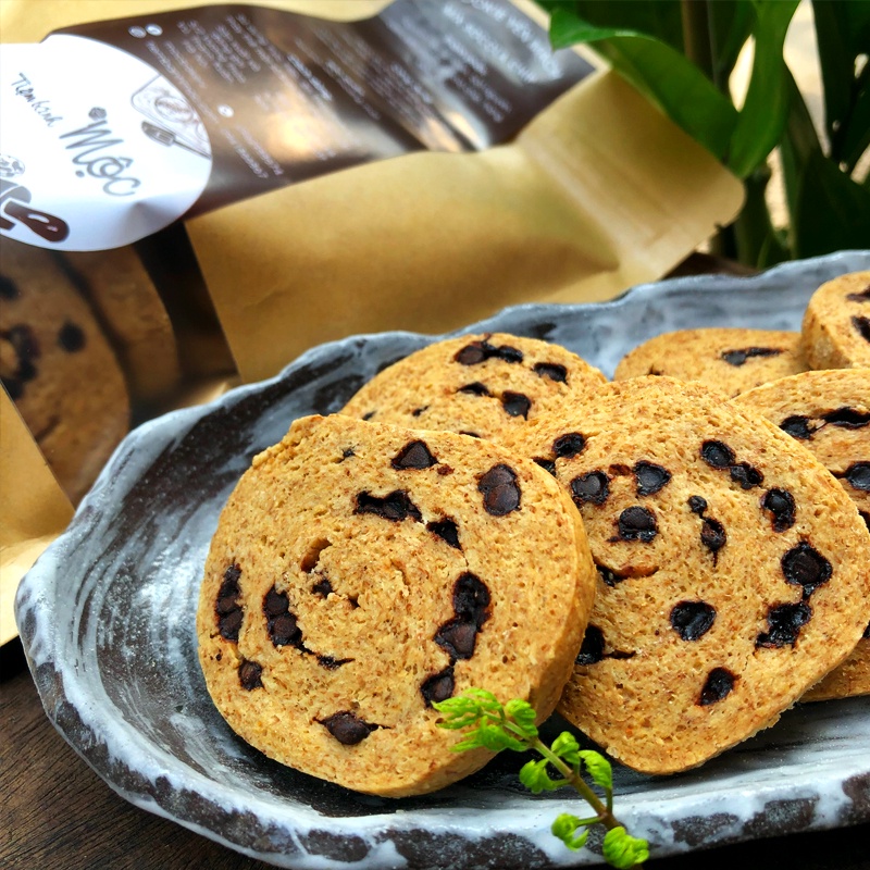 Bánh cookie yến mạch mix socolachip ăn kiêng giảm cân