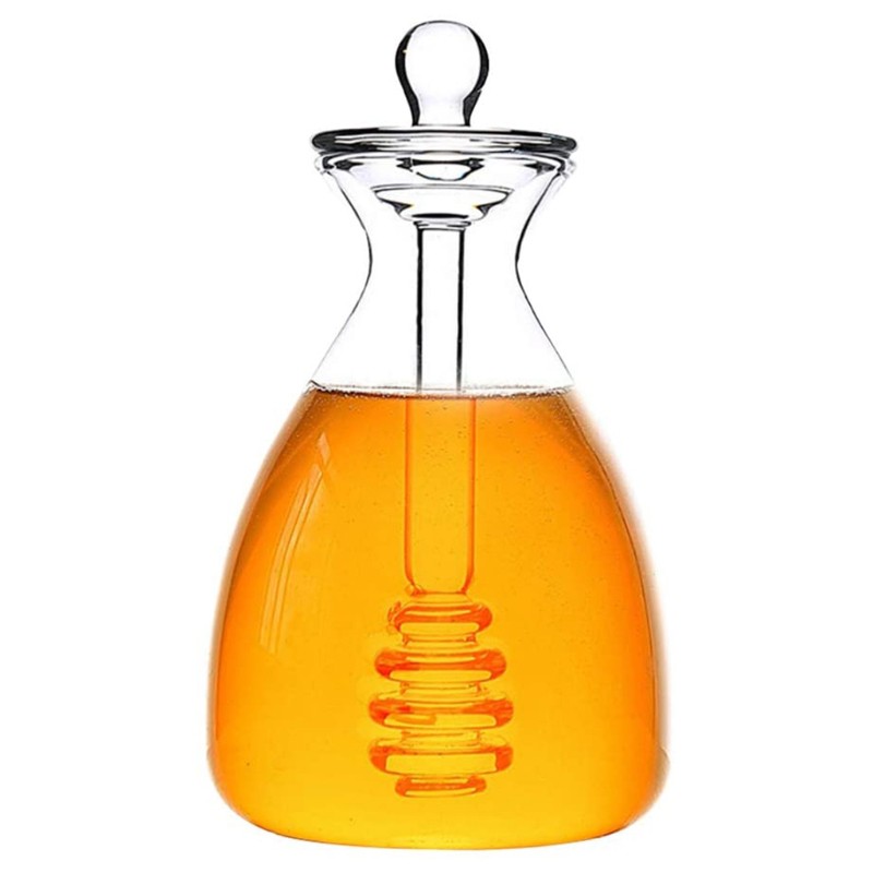 Hũ Thủy Tinh Đựng Mật Ong 14 Oz Kèm Nắp Đậy