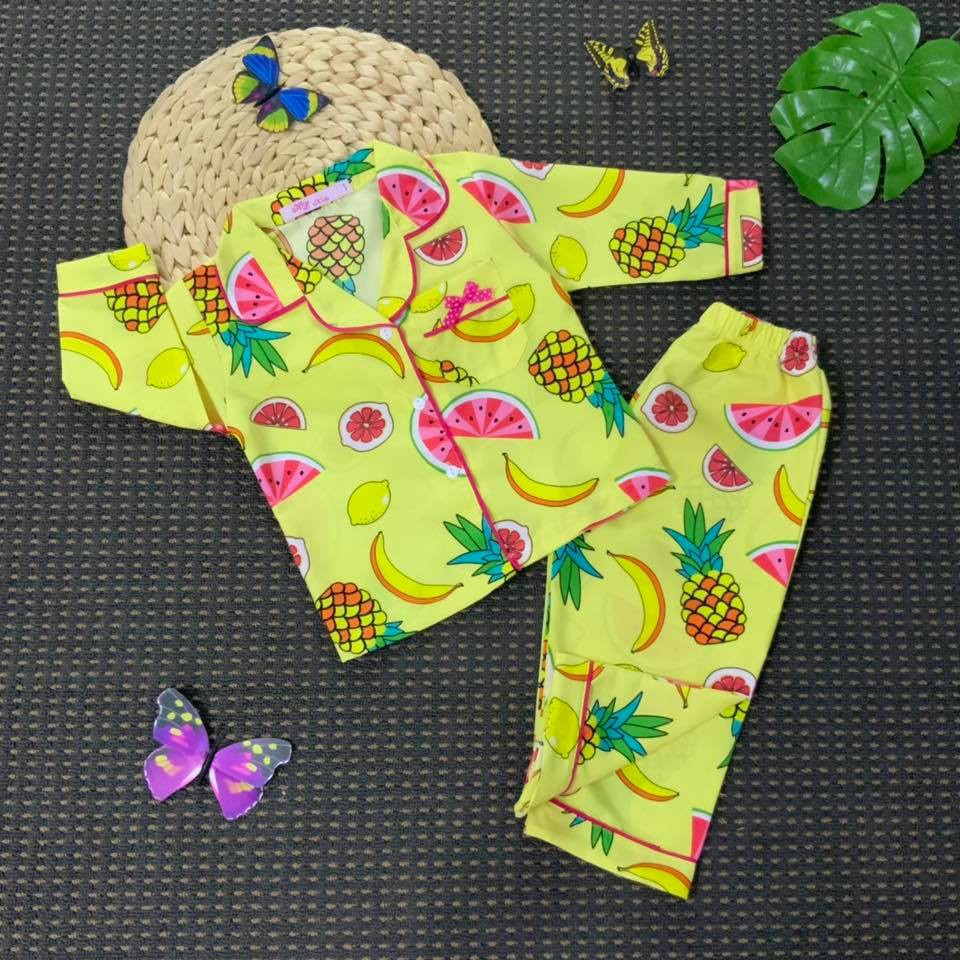 Bộ quần áo PIJAMA dài tay hình chú mèo Doremon cho bé trai, bé gái (10~30kg)