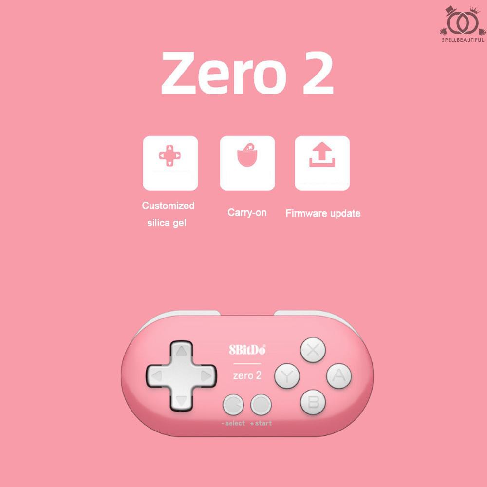 Tay Cầm Chơi Game 8bitdo Zero 2 Kết Nối Bluetooth Cho Máy Nintendo Switch Windows Android Macos