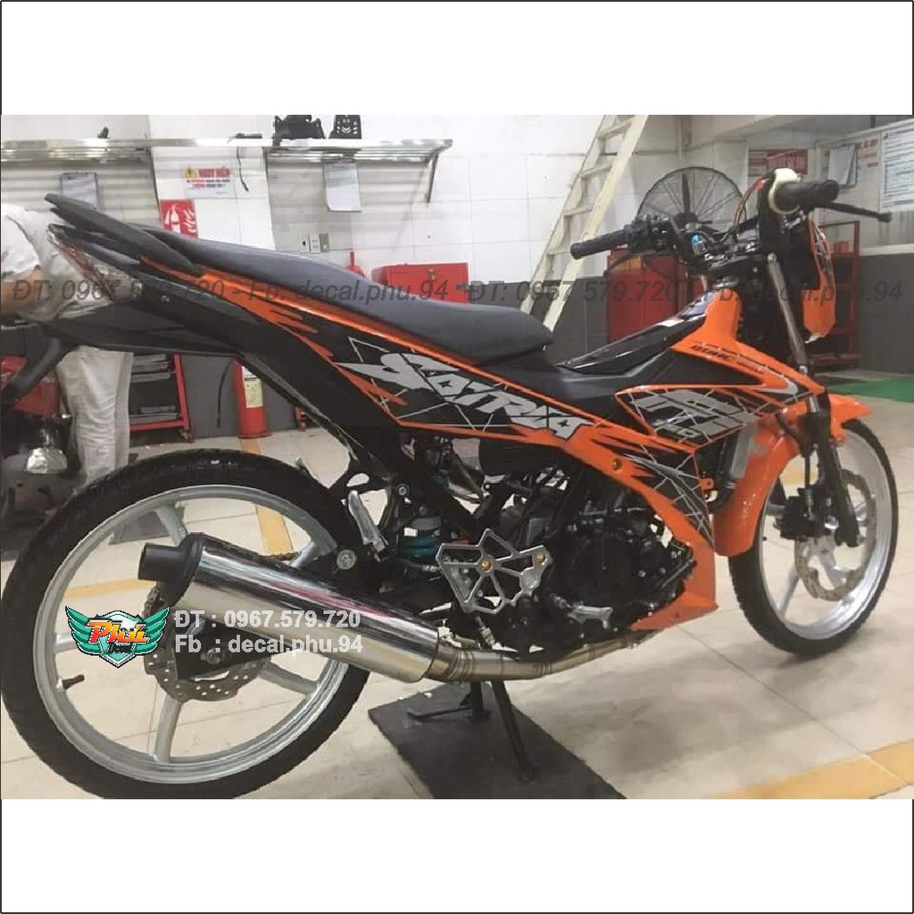 Tem Rời Satria Cam đen (J)