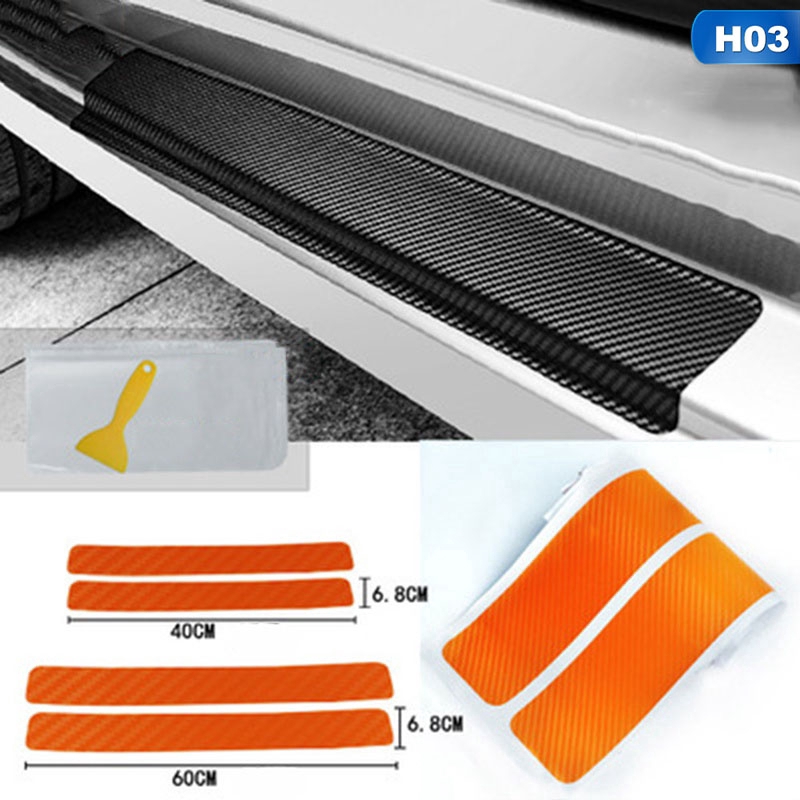 Miếng Dán Bảo Vệ Cửa Xe Hơi Bằng Sợi Carbon