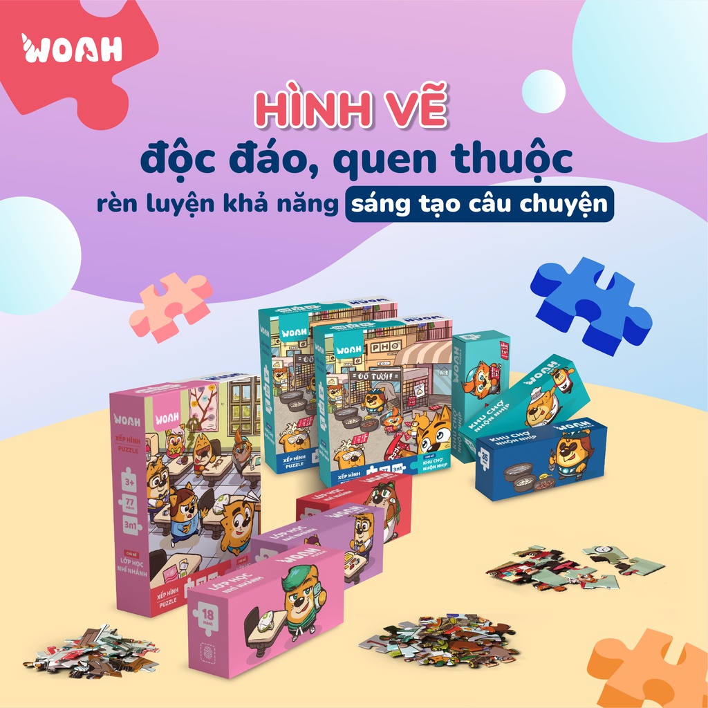 Xếp Hình/Puzzle Mato nhiều cấp độ - Board Game VN