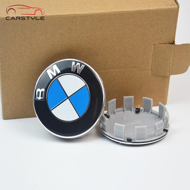 Logo chụp mâm, vành bánh xe ô tô BMW Đường kính 55mm và 68mm Logo Chụp Mâm Xe-Chụp Vành Xe-Ô Tô-Cao Cấp BMW: 65MM Và 55MM BMW3 X3 X4 X5 X6 BMW5