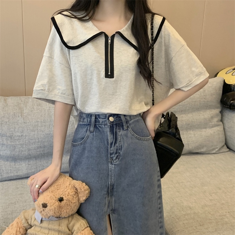 Áo Thun polo Ngắn Tay Thời Trang Mùa Hè Hàn Quốc 53342