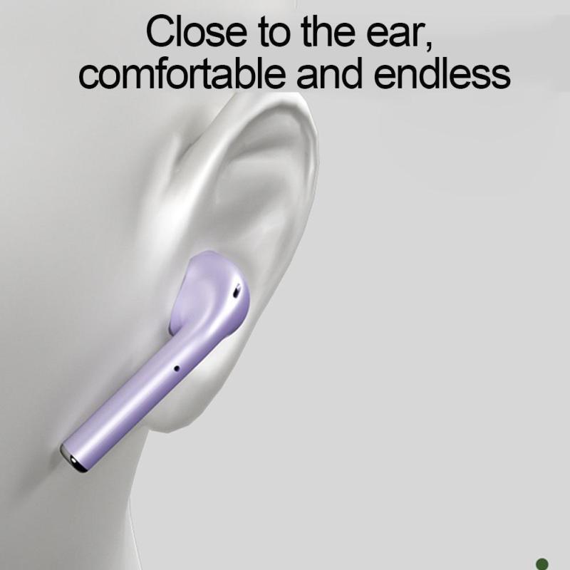 Tai Nghe Bluetooth Không Dây Topewon 12s Màu Bánh Macaron Tích Hợp Hộp Sạc Mạnh Mẽ Cho Android Huawei Iphone