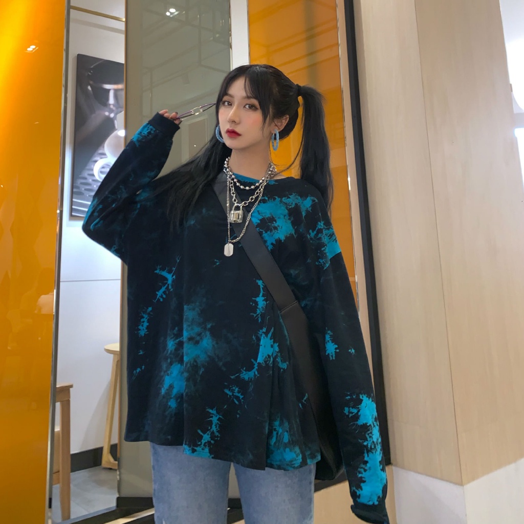 Áo Sơ Mi Tay Dài Phối Cà Vạt Phong Cách Ulzzang Hàn Quốc